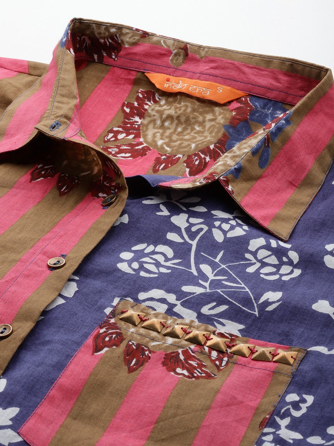 Floral Printed Pure Cotton Kurta with Trousers