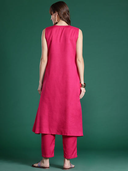 Dhiyona IE Pleated Kurta with Trousers