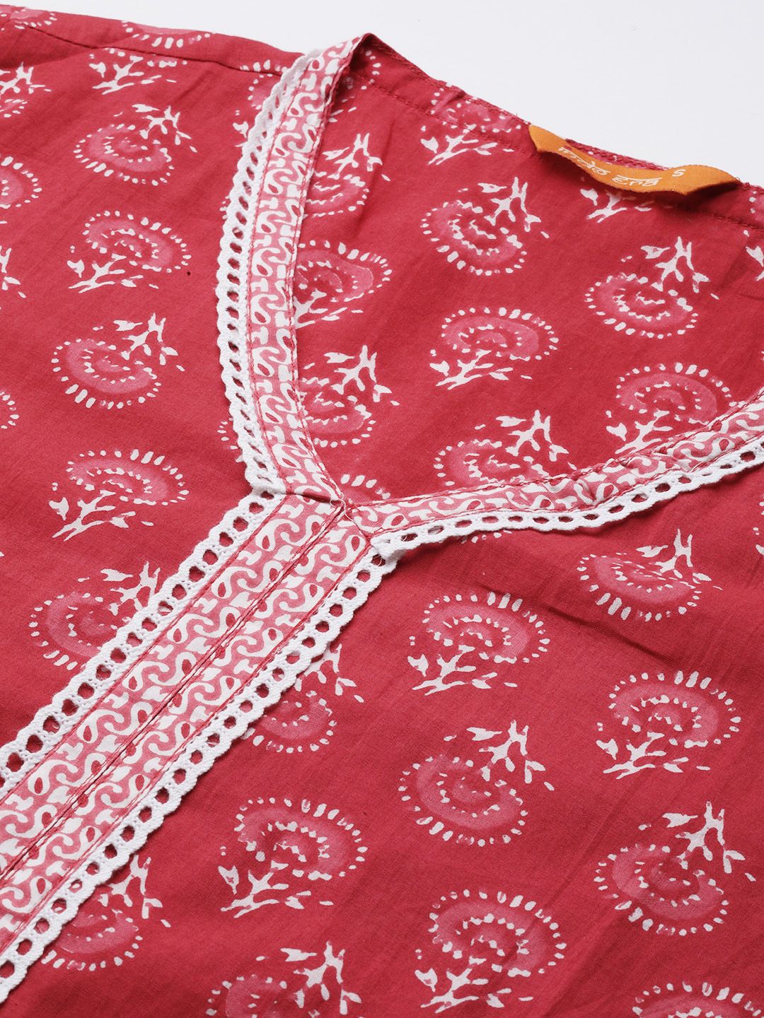 Women Red Floral Printed Kurta with Palazzos & Dupatta