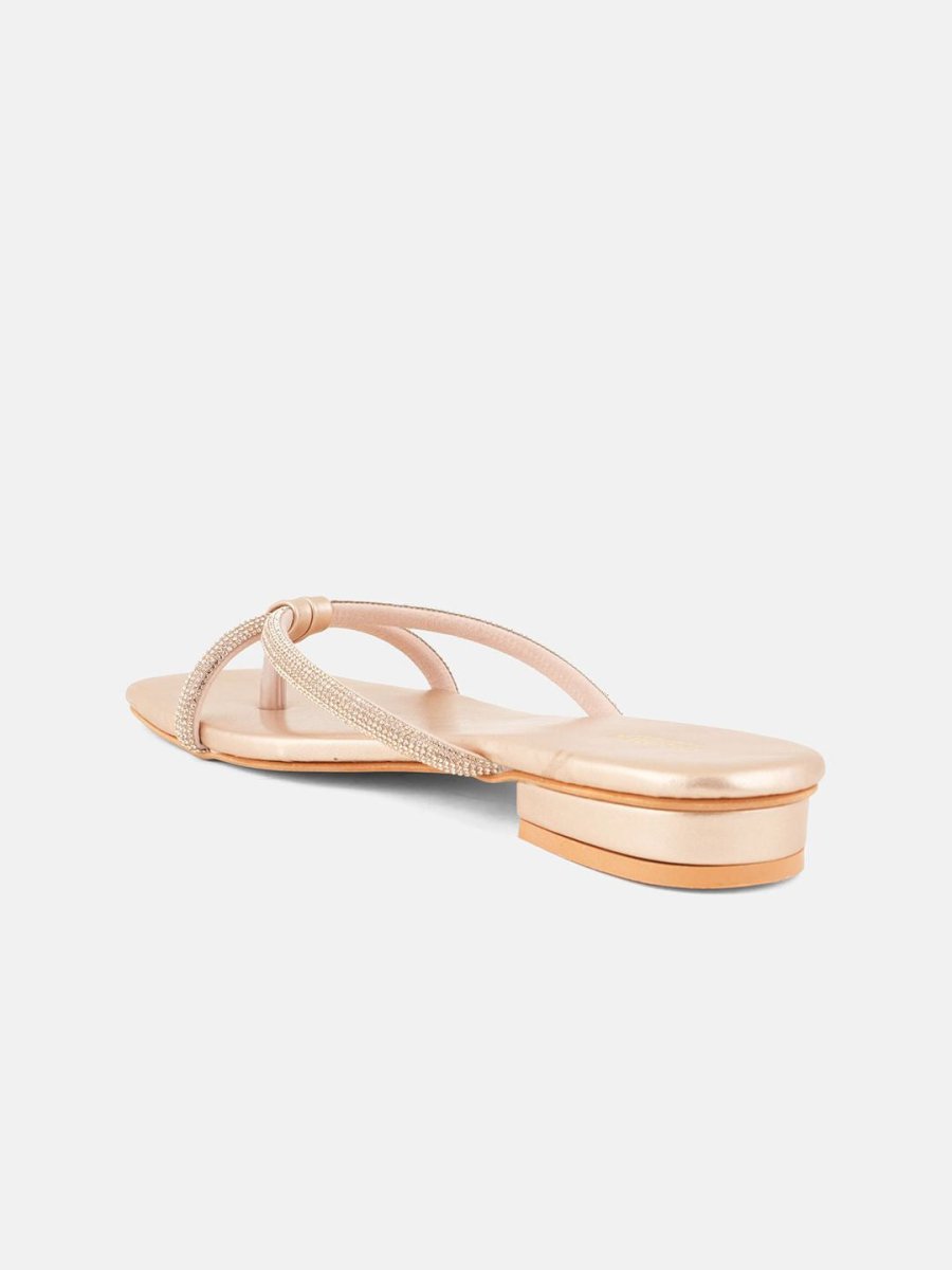 Dhiyona AK Women Embellished Open Toe Flats