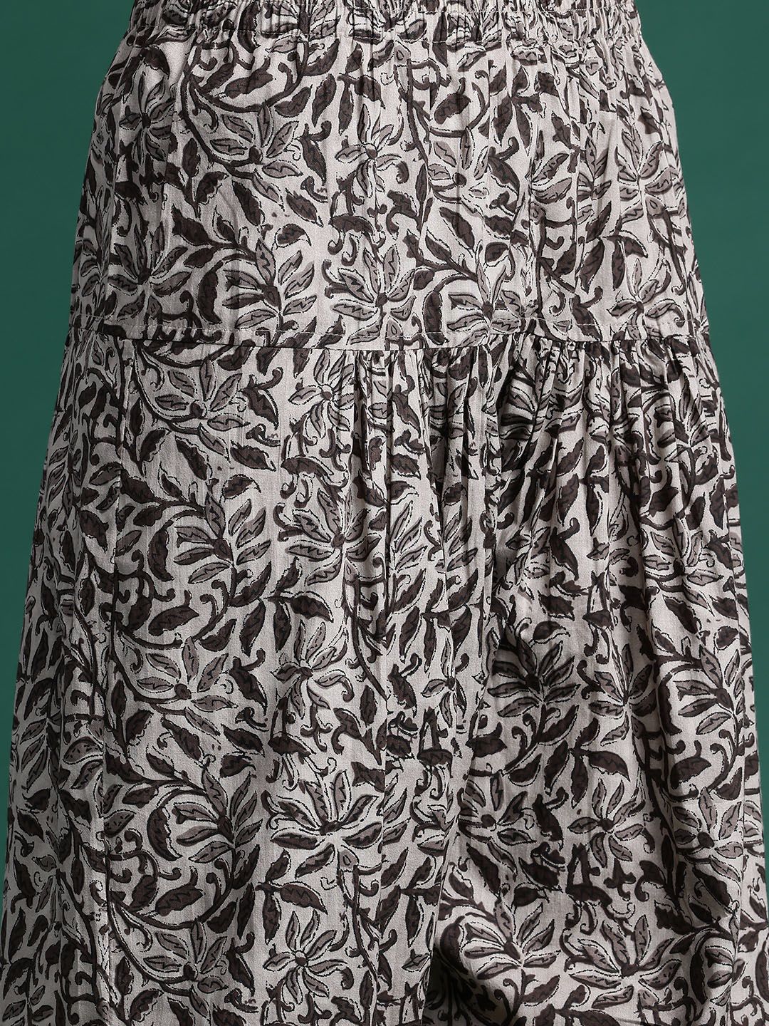 Dhiyona IE Floral Printed Pure Cotton Kurta With Salwar & Dupatta