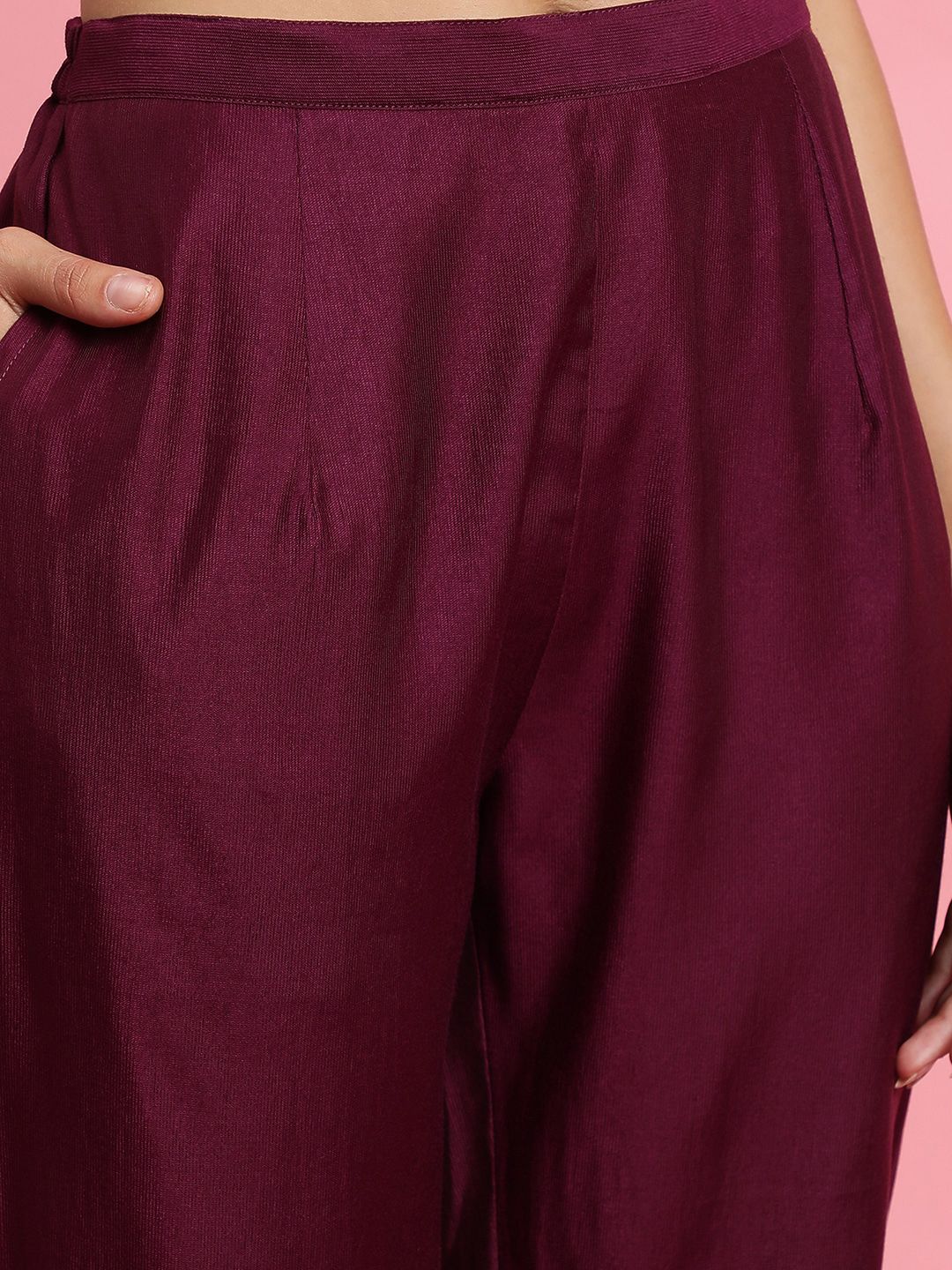 Floral Embroidered Yoke Design Kurta with Trousers & With Dupatta