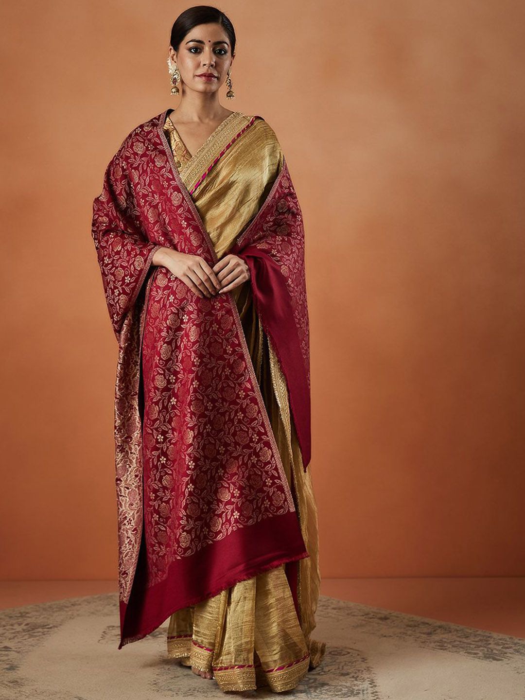 Dhiyona PA Gulnari Kaani Ethnic Motifs Woven Design Shawl