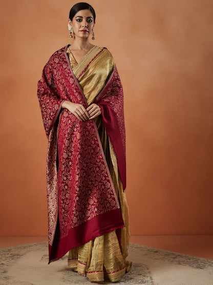 Dhiyona PA Gulnari Kaani Ethnic Motifs Woven Design Shawl