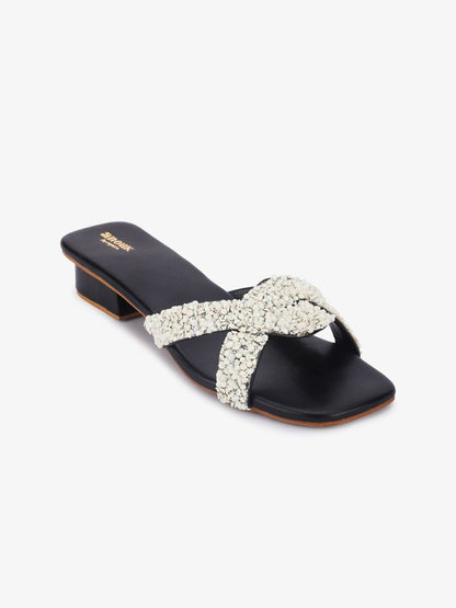 Dhiyona AK Women Embellished Open Toe Flats