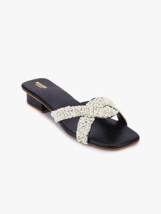 Dhiyona AK Women Embellished Open Toe Flats
