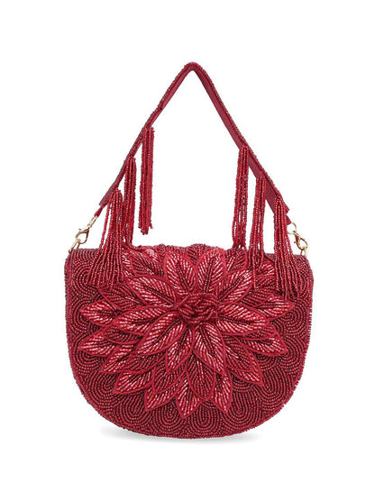 Dhiyona NR Embroidered Foldover Clutch