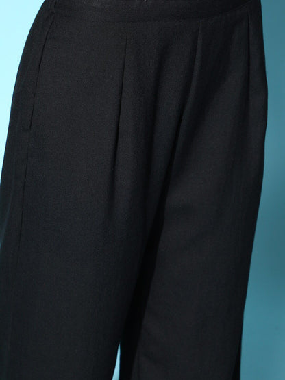 Women Printed Gotta Patti Kurta With Trousers & Dupatta