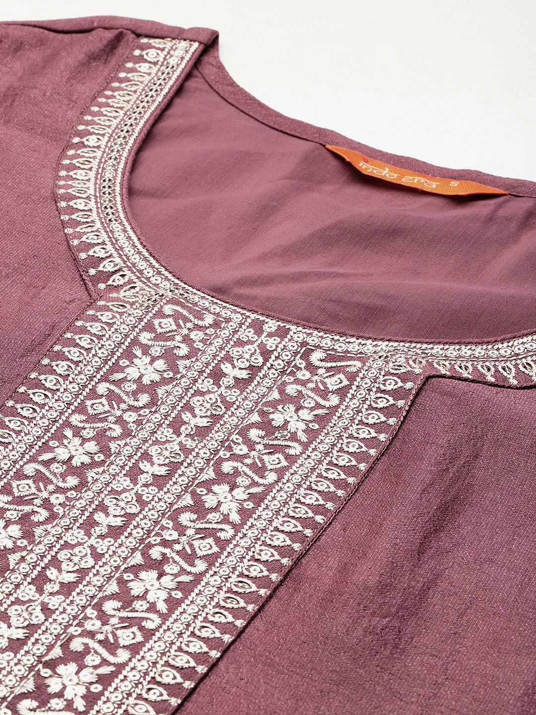 Ethnic Motifs Embroidered Sequinned Kurta With Trousers & Dupatta