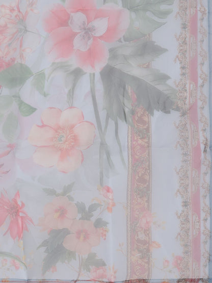 Dhiyona IE Women Floral Embroidered Regular Thread Work Kurta with Trousers & Dupatta