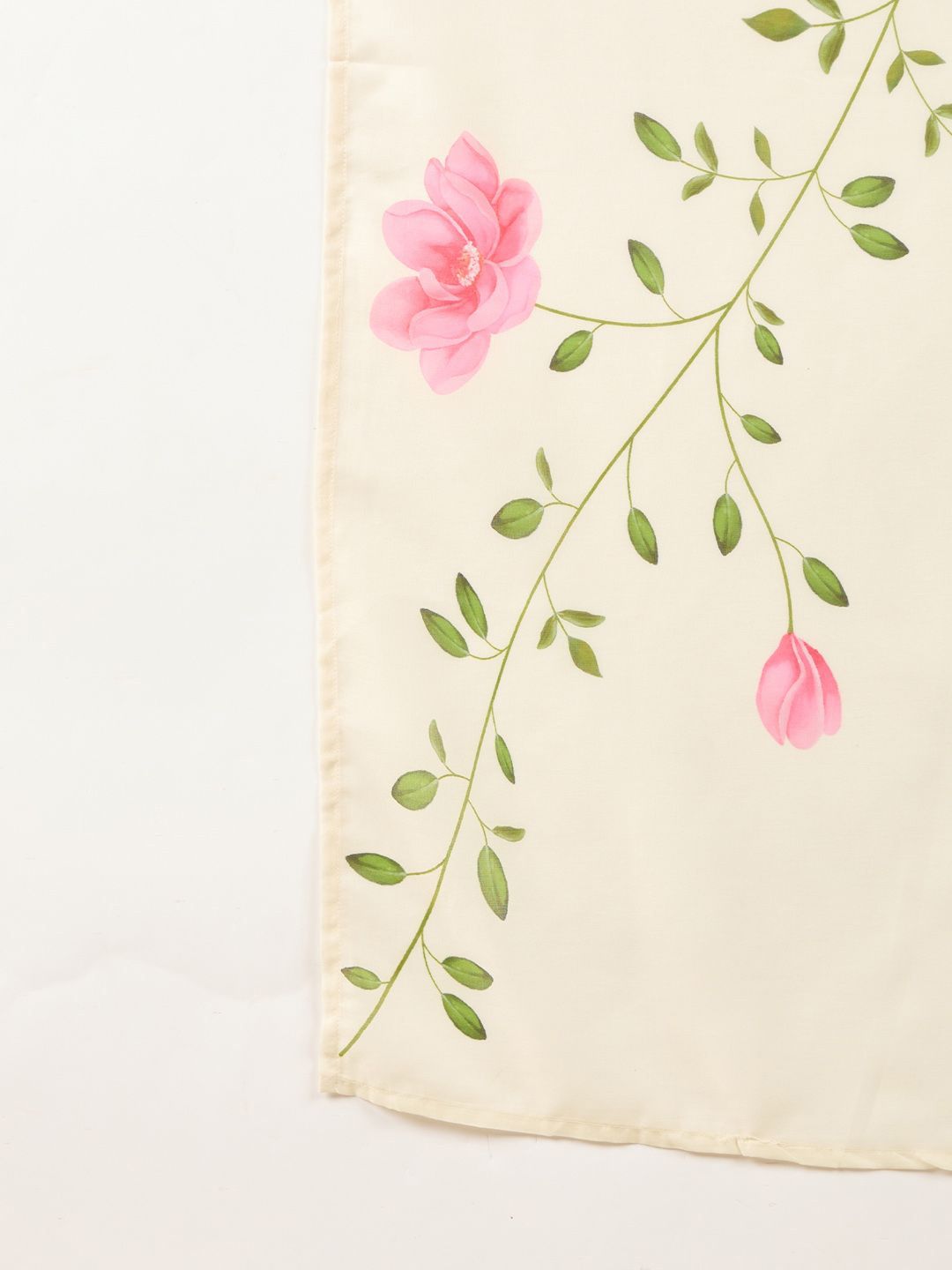 Floral Embroidered Notch Neck Straight Kurta with Trousers & Dupatta