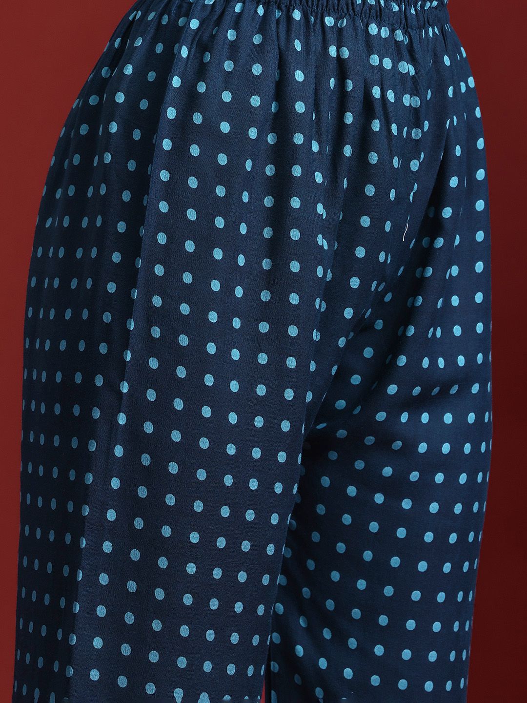 Striped Sequinned Kurta With Trousers & Dupatta