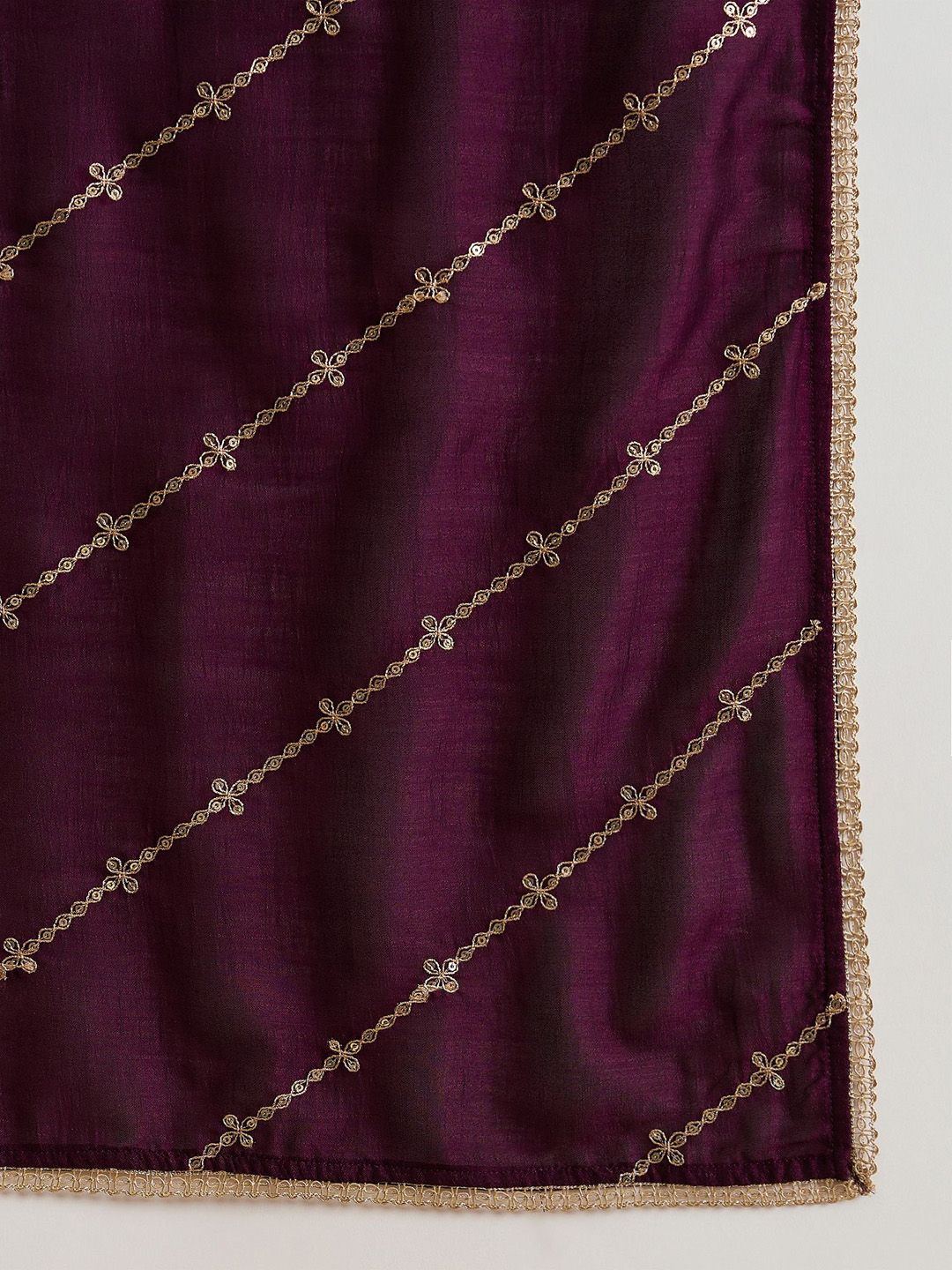 Women Ethnic Motifs Embroidered Regular Kurta with Trousers & With Dupatta