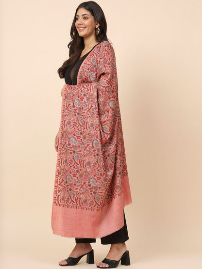 Dhiyona PA Ethnic Motifs Embroidered Woollen Shawl
