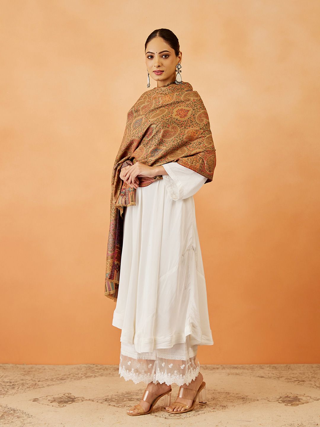 Dhiyona PA Women Paisley Woven Design Shawl