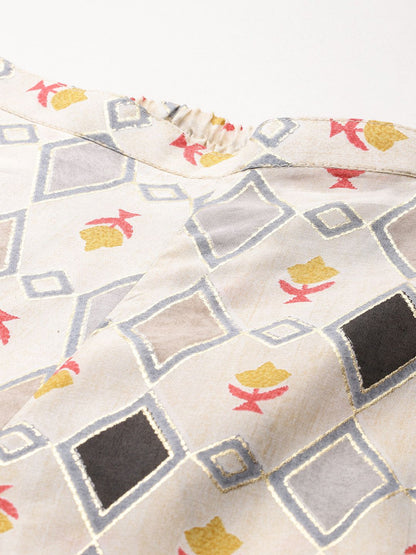 Dhiyona IE Printed Shirt With Palazzos