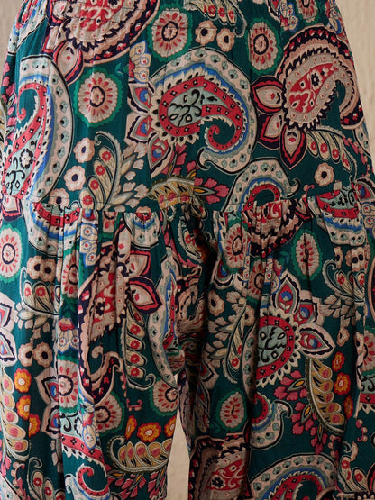 Women Ethnic Motifs Printed Regular Pure Cotton Kurta with Salwar