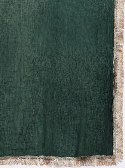 Dhiyona VA Women's Ethnic Motifs Embroidered Kurta with EmbroideredTrousers & With Dupatta