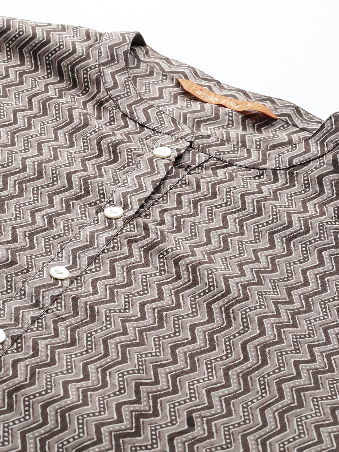 Dhiyona IE Printed Pure Cotton Kurta with Trousers & With Dupatta
