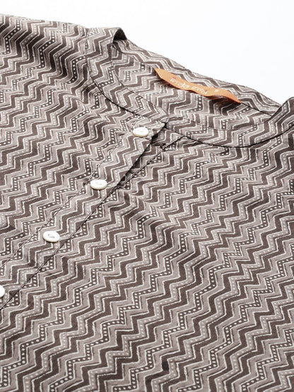 Dhiyona IE Printed Pure Cotton Kurta with Trousers & With Dupatta