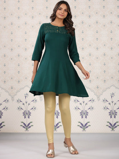 Dhiyona OD  Floral Yoke Design Thread Work Kurta