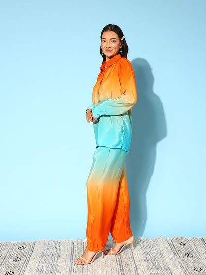 Dhiyona IE Women Ombre Dyed Co-Ords Set