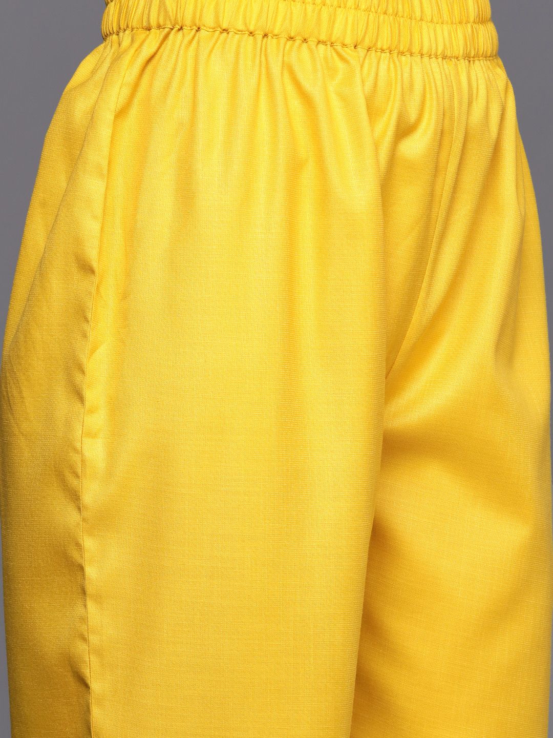 Dhiyona VA Women'sFloral Yoke Design Gotta Patti Kurta with Trousers & With Dupatta