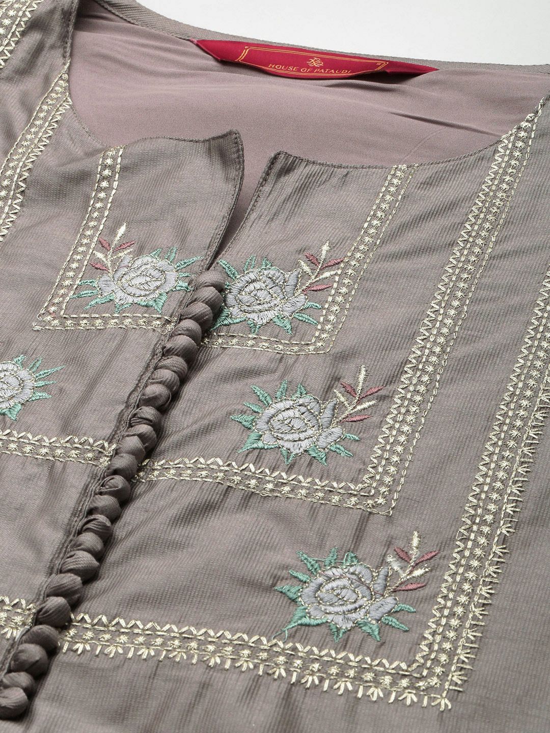 Dhiyona PD Women Yoke Design Thread Work Jashn Kurta and Palazzos with Dupatta