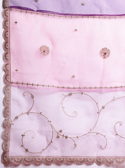 Ethnic Motifs Embroidered Kurta With Trousers & Dupatta