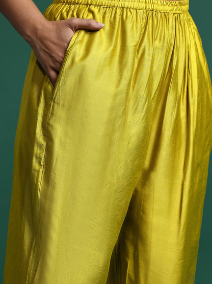 Dhiyona IE Embroidered Kurta with Trousers & Dupatta