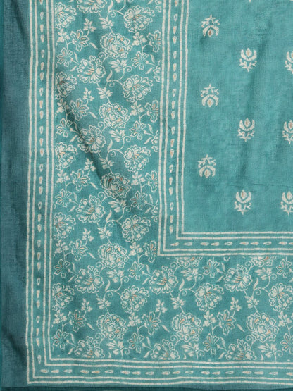 Women Floral Printed Empire Pure Cotton Kurta with Trousers & With Dupatta