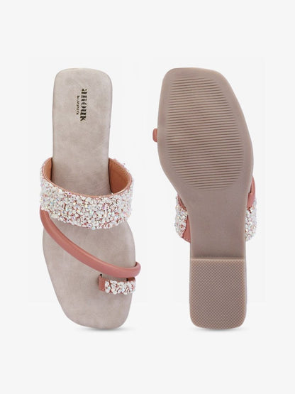 Dhiyona AK Embellished One Toe Flats