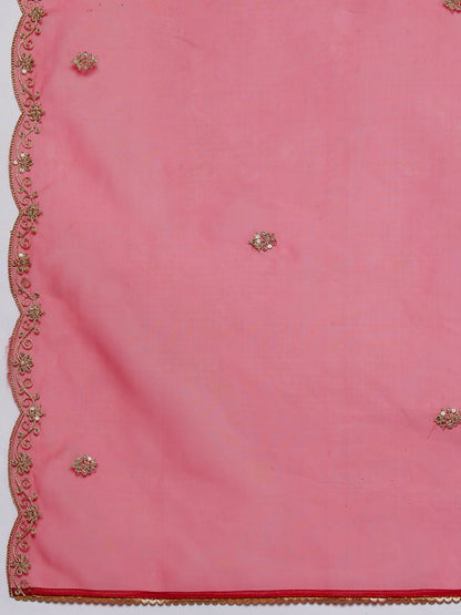Women Floral Embroidered Regular Kurta with Trousers & With Dupatta