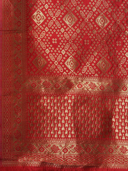 Dhiyona IE Ethnic Motifs Yoke Design Zari Kurta & Trousers With Dupatta