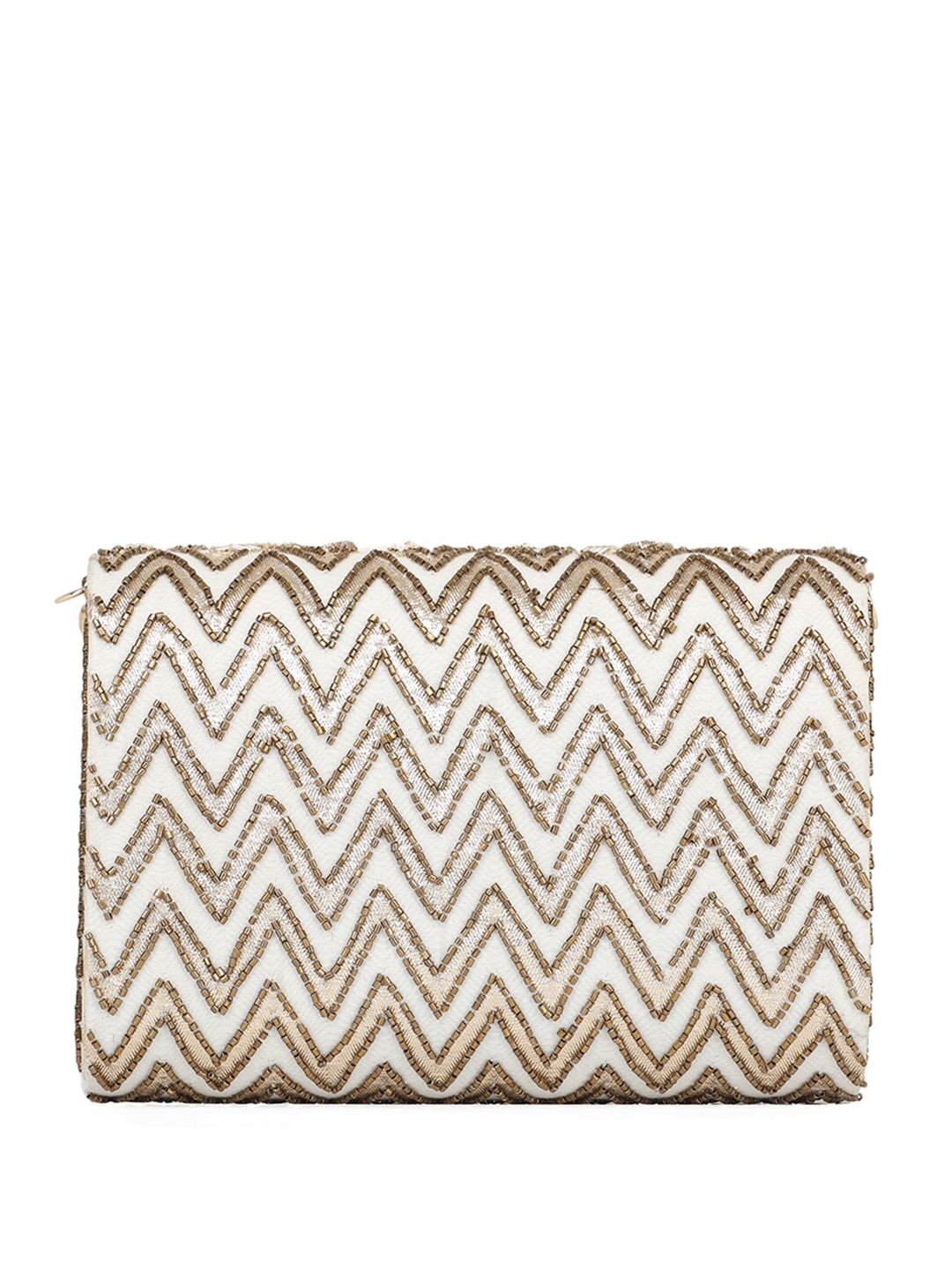 Dhiyona NR Embroidered Foldover Clutch