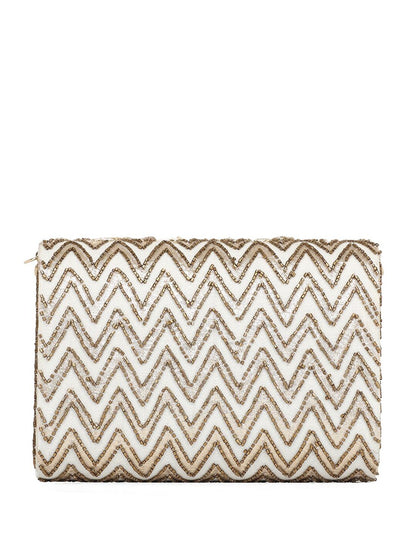 Dhiyona NR Embroidered Foldover Clutch