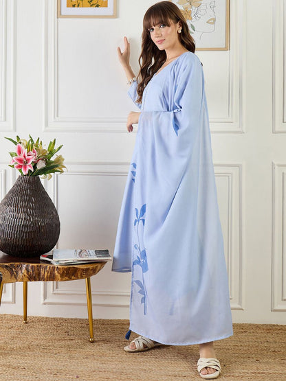 Women Floral Printed Regular Patchwork Linen Kurta with Trousers & Dupatta