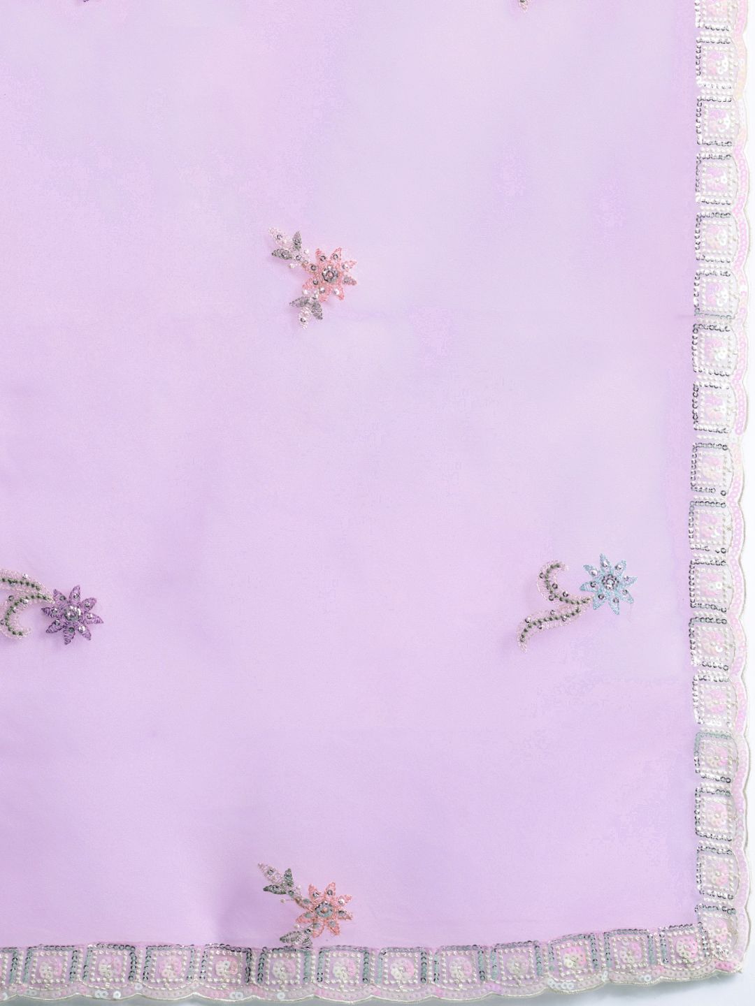 Ethnic Motifs Embroidered Kurta with Trousers & With Dupatta