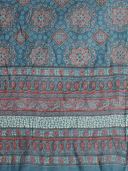 Dhiyona IE Ethnic Motifs Printed Pure Cotton Kurta With Trousers & Dupatta