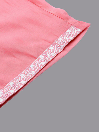 Ethnic Motifs Embroidered Straight Kurta With Palazzos