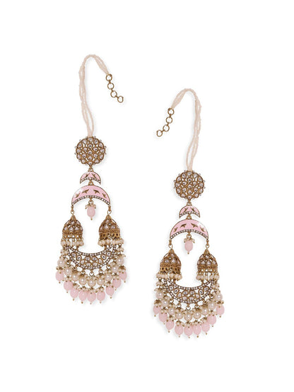 Dhiyona RJ Women's Gold Plated Dome Shaped Jhumkas Earrings