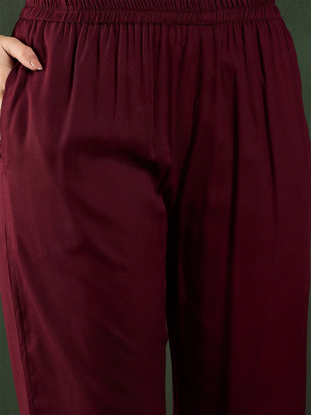 Dhiyona SN Women's Embroidered Straight Kurta With Trouser & Dupatta Set