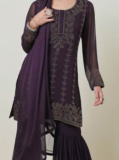 Dhiyona SO Women's Georgette Suit Set With Stone Work