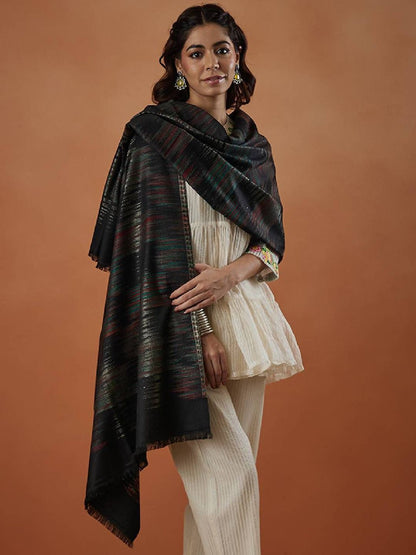 Dhiyona PA Rukhsaar Kaani Abstract Woven Design Shawl