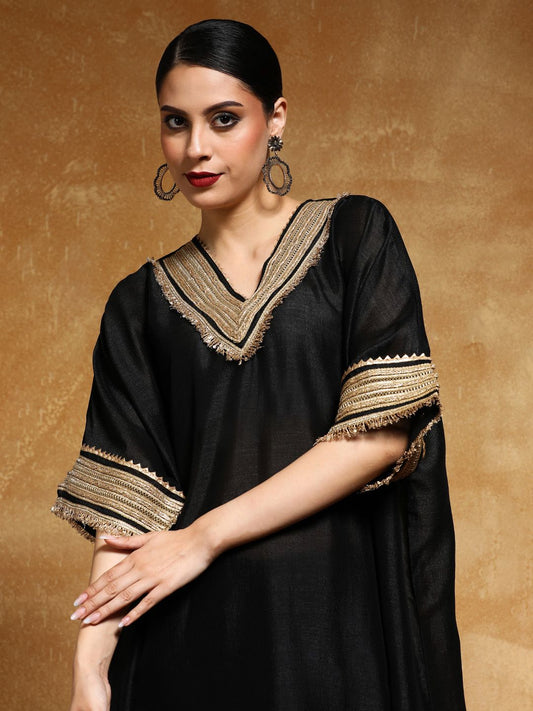 Dhiyona VA Women's Ethnic Motifs Yoke Design Regular Kurta with Trousers