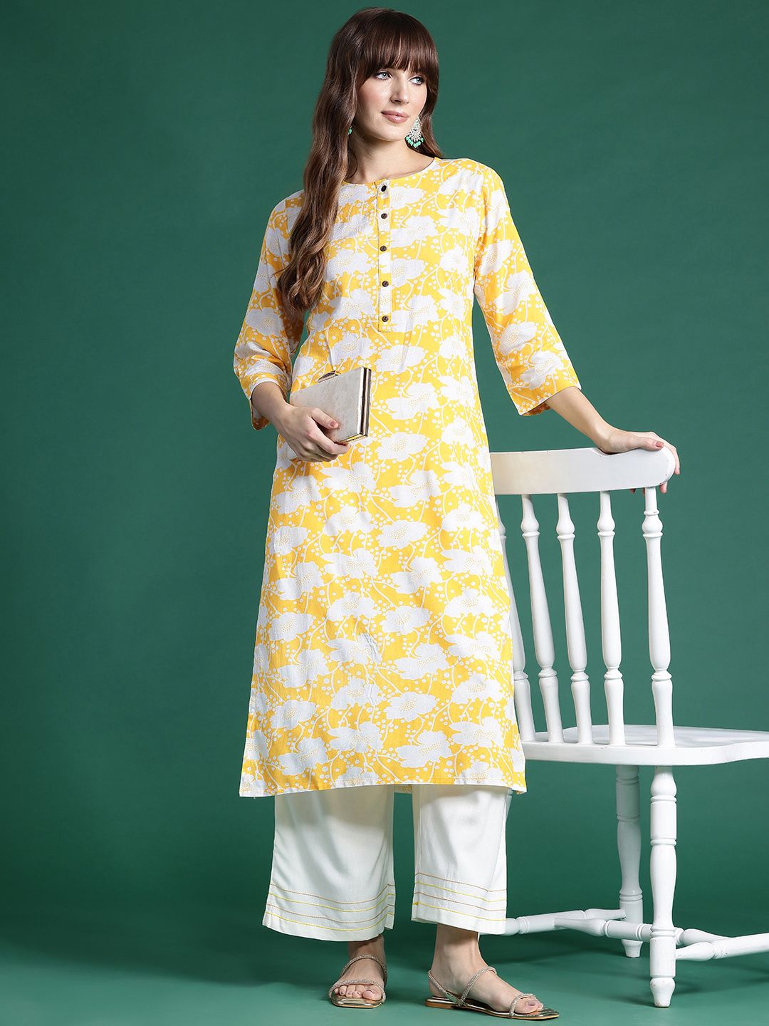 Dhiyona IE Floral Printed Kurta