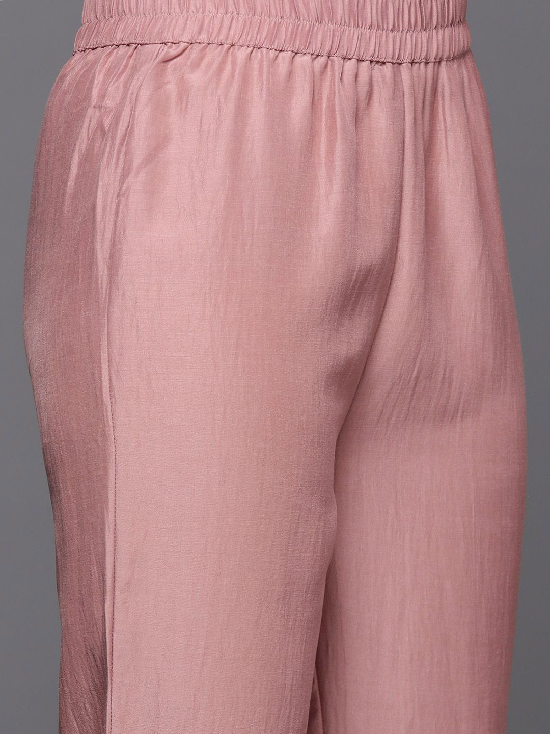 Dhiyona VA Women'sEmbroidered Straight Kurta & Trousers With Dupatta