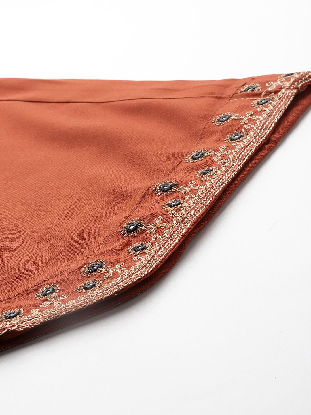 Embroidered Thread Work Kurta with Trousers