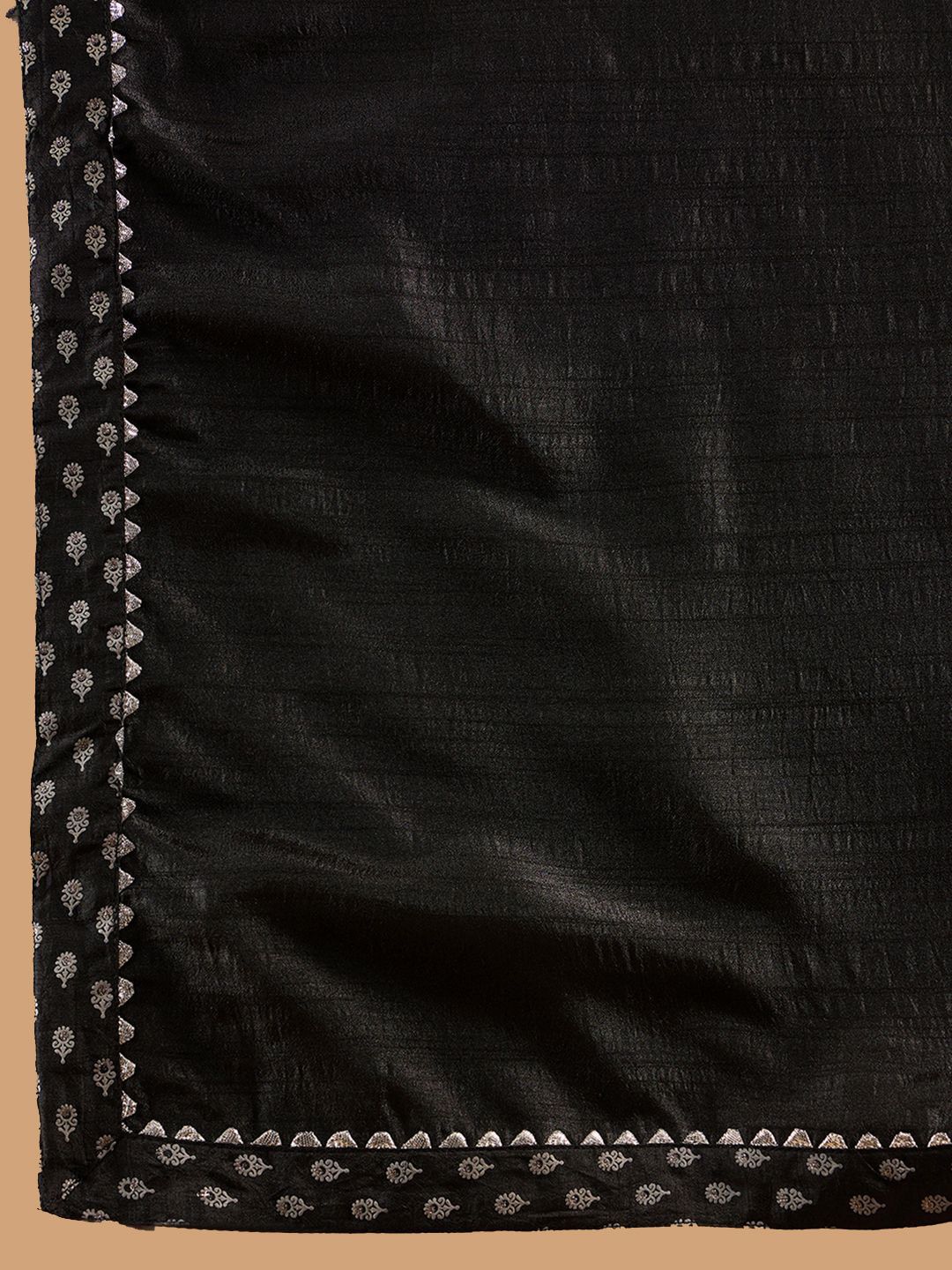 Floral Printed Straight Gotta Patti Kurta with Trousers & Dupatta