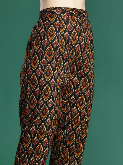 Dhiyona IE Printed Straight Tunic & Trousers Co-Ord Set